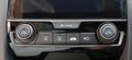 Close up shot of luxury car audio controls Royalty Free Stock Photo