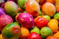Close up shot of many fruits Royalty Free Stock Photo
