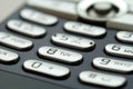 Close up shot of mobile keypad under light Royalty Free Stock Photo