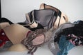 Close-up shot of the modern classic sexy women underwear and lingeries. Royalty Free Stock Photo