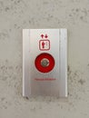 Elevator Fireman\'s Service and Emergency Call Button Panel Royalty Free Stock Photo