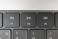 Close-up shot of numeric keypad on a computer keyboard, with keys labeled from 7 to 9, arrow keys for navigation Royalty Free Stock Photo