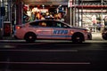 Close-up shot of the NYPD Car near Time Square, New York City Royalty Free Stock Photo