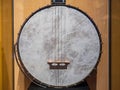 Close up shot of an old Banjo Royalty Free Stock Photo