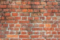 Close-up image of an old brick wall. Royalty Free Stock Photo