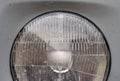Close up shot of an old truck headlight Royalty Free Stock Photo