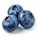 A close-up shot of a pile of blueberries stacked on top of each other, showcasing the vibrant colors and textures of the Royalty Free Stock Photo