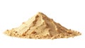 A close-up shot of a pile of sand on a white surface Royalty Free Stock Photo