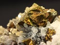 Close up shot of a pyrite