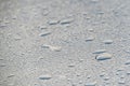 Close-up shot of raindrops and droplets on the glass Royalty Free Stock Photo