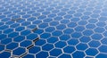 Abstract Blue Hexagon Grid Pattern Royalty Free Stock Photo