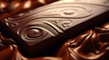 Venezuelan Delicacy: Close-Up of Rich Glossy Chocolate Bar