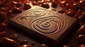 Venezuelan Delicacy: Close-Up of Rich Glossy Chocolate Bar