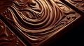 Venezuelan Delicacy: Close-Up of Rich Glossy Chocolate Bar