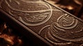 Venezuelan Delicacy: Close-Up of Rich Glossy Chocolate Bar