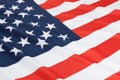 Close up shot of ruffled national flags - United States Royalty Free Stock Photo