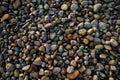 Close up shot of sand beach rocks Royalty Free Stock Photo