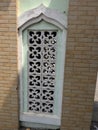 Architectural Detail: Decorative Breeze Block Window Royalty Free Stock Photo