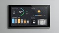 Smart Home Control Panel on Tablet Automation, Security Royalty Free Stock Photo
