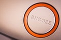 Snooze button detail Royalty Free Stock Photo