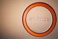 Snooze button detail Royalty Free Stock Photo