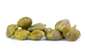 Close-up shot of some marinated capers Royalty Free Stock Photo