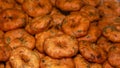 South Indian snack many spicy vada`s