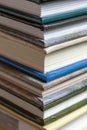 Close up shot of stack of books Royalty Free Stock Photo