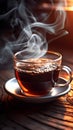 Morning Brew: Freshly Brewed Coffee with Steam