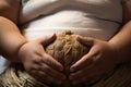 close-up shot of a sumo wrestlers hands gripping the mawashi Royalty Free Stock Photo