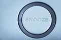 Snooze button detail Royalty Free Stock Photo