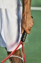 Close up shot of tennis Player Royalty Free Stock Photo