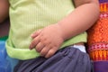 Close up shot of a tiny hand of baby Royalty Free Stock Photo