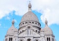 Close up shot to Sacre Coeur Basilica in Paris