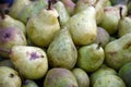 close up shot of trite green pears Royalty Free Stock Photo