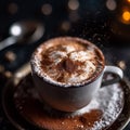 a cappuccino cup filled to the brim with creamy foam