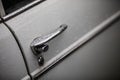 Vintage car door handle and rain drops Royalty Free Stock Photo