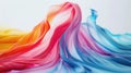 A Closeup Shot of a Watercolor identity data streams flowing diversity color bits