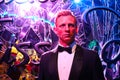 Close up shot of the wax figure of Daniel Craig