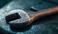 Worn Rusty Wrench