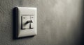 Light Switch in Off Position Royalty Free Stock Photo