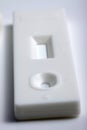 Close up shot of white rapid test cassette