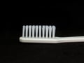 A close-up shot of white Tooth Brush from the side Royalty Free Stock Photo