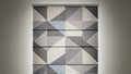 Geometric Patterned Window Blind Royalty Free Stock Photo