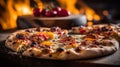 Sizzling Rustic Pizza with Fresh Toppings