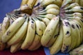 Close up shot of yellow color trite bananas Royalty Free Stock Photo
