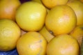 Close up shot of yellow oranges