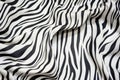 close-up shot of a zebra-striped pillowcase material