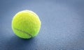 Close-up shots of tennis rackets and tennis balls With light and soft On a tennis court with a beautiful shiny background For maki Royalty Free Stock Photo