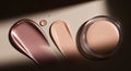 Silky Cream and Dewy Balm Textures: Close-up Cosmetic Product Photography